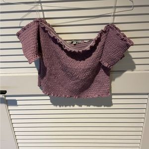 Purple crop top